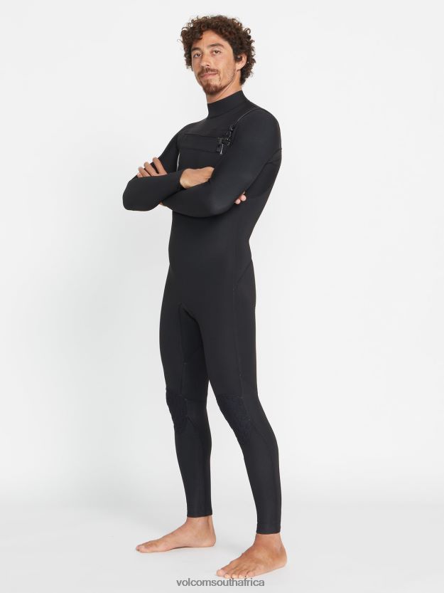 Z0ZR08637 Black Men Modulator 3/2mm Chest Zip Fullsuit Volcom Clothing - Image 41