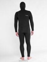 Z0ZR08639 Black Men Modulator 4/3mm Hooded Chestzip Fullsuit Volcom Clothing - Image 20