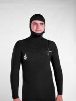 Z0ZR08639 Black Men Modulator 4/3mm Hooded Chestzip Fullsuit Volcom Clothing - Image 28