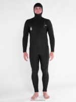 Z0ZR08639 Black Men Modulator 4/3mm Hooded Chestzip Fullsuit Volcom Clothing - Image 42