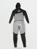 Z0ZR08639 Black Men Modulator 4/3mm Hooded Chestzip Fullsuit Volcom Clothing - Image 45