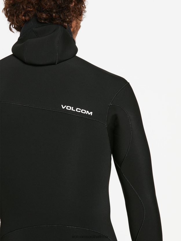 Z0ZR08639 Black Men Modulator 4/3mm Hooded Chestzip Fullsuit Volcom Clothing - Image 51