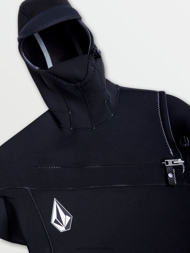 Z0ZR08641 Black Men Modulator 5/4/3mm Hood Chestzip Fullsuit Volcom Clothing - Image 38