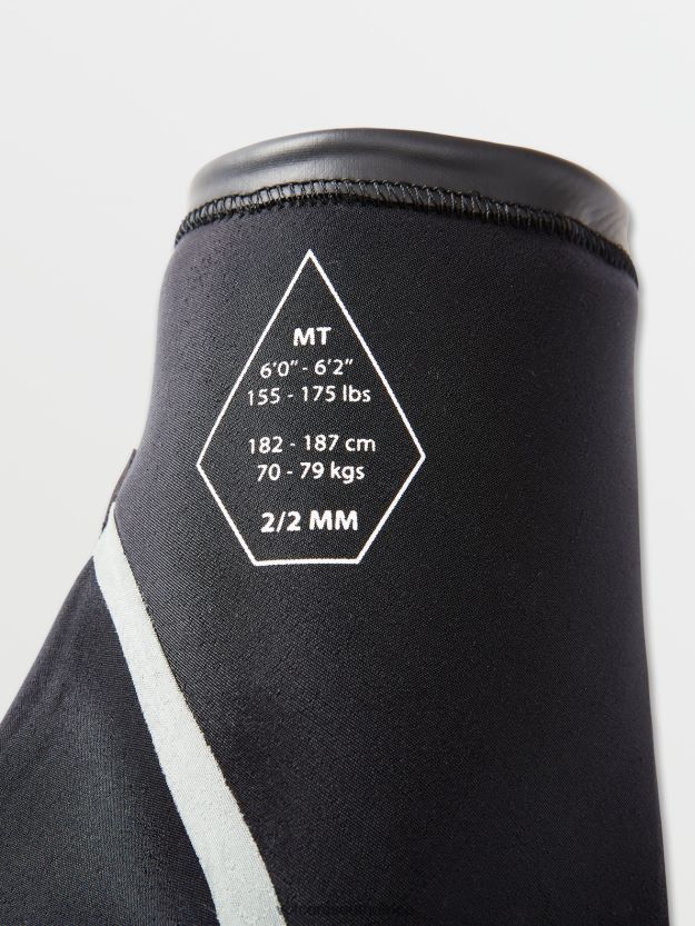 Z0ZR08642 Black Men Modulator 2/2mm Short Sleeve Fullsuit Volcom Clothing - Image 26