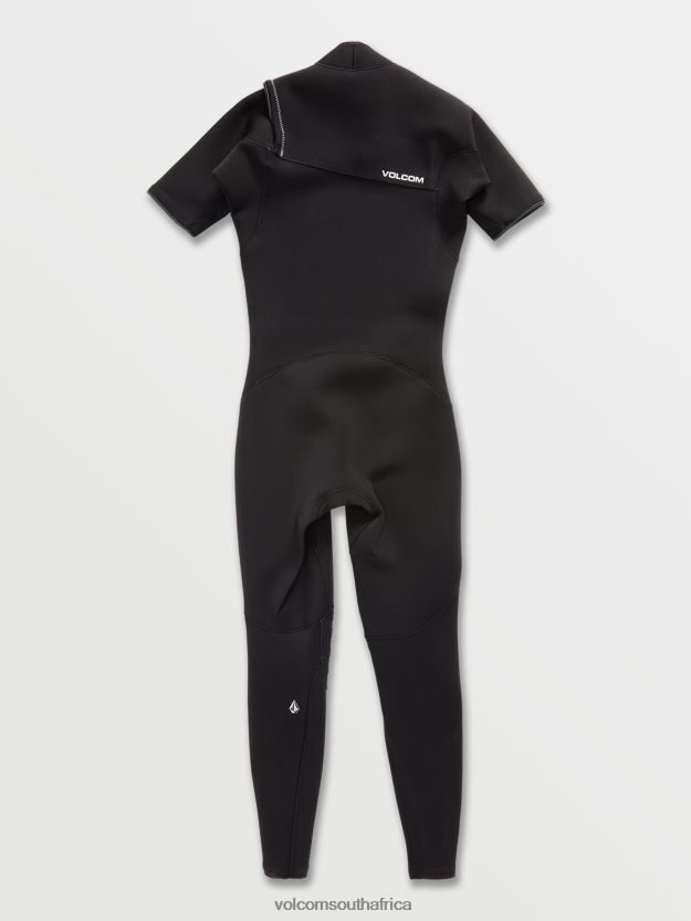Z0ZR08642 Black Men Modulator 2/2mm Short Sleeve Fullsuit Volcom Clothing - Image 32