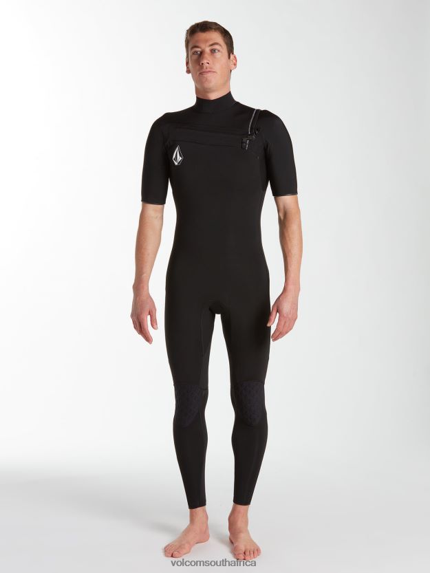 Z0ZR08642 Black Men Modulator 2/2mm Short Sleeve Fullsuit Volcom Clothing - Image 46