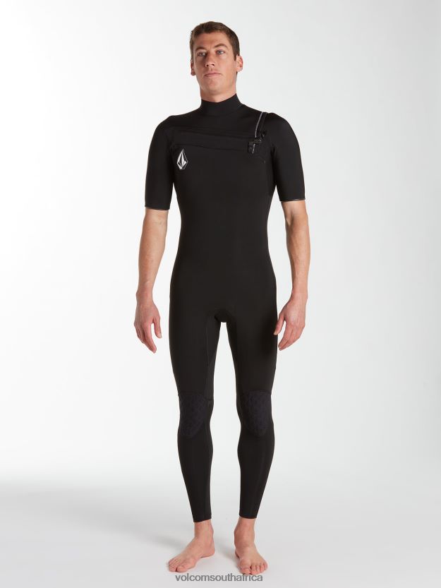 Z0ZR08642 Black Men Modulator 2/2mm Short Sleeve Fullsuit Volcom Clothing - Image 47