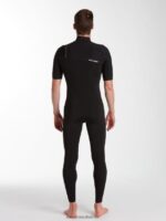 Z0ZR08642 Black Men Modulator 2/2mm Short Sleeve Fullsuit Volcom Clothing - Image 6