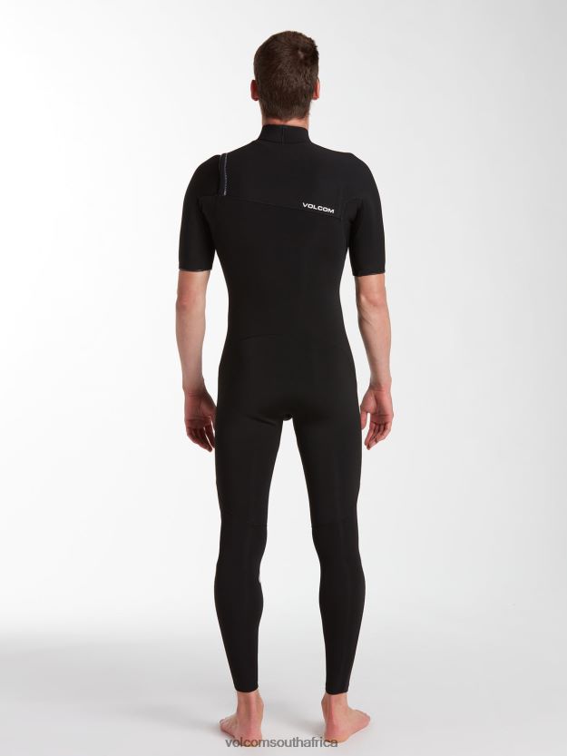 Z0ZR08642 Black Men Modulator 2/2mm Short Sleeve Fullsuit Volcom Clothing - Image 53
