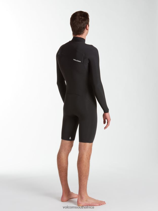 Z0ZR08643 Black Men Modulator 2/2mm Long Sleeve Springsuit Volcom Clothing - Image 3