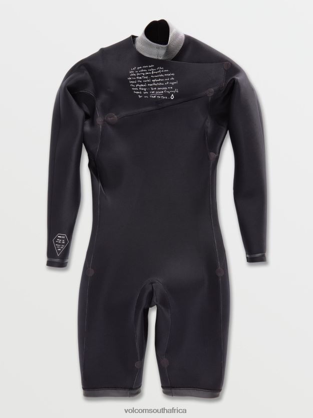 Z0ZR08643 Black Men Modulator 2/2mm Long Sleeve Springsuit Volcom Clothing - Image 27