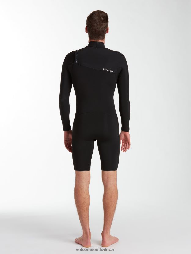 Z0ZR08643 Black Men Modulator 2/2mm Long Sleeve Springsuit Volcom Clothing - Image 5