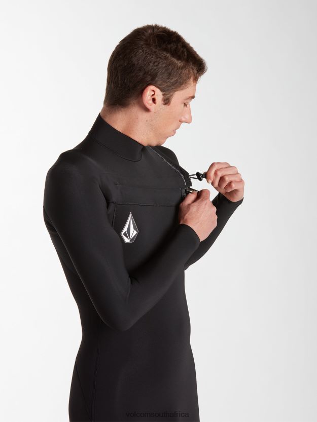 Z0ZR08643 Black Men Modulator 2/2mm Long Sleeve Springsuit Volcom Clothing - Image 10