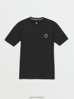 Z0ZR08648 Black Men Faulter Short Sleeve Shirt Volcom Clothing