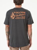 Z0ZR0864 Black Men Workwear Short Sleeve Tee Volcom Clothing - Image 20
