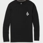 Z0ZR08650 Black Men Taunt Long Sleeve Shirt Volcom Clothing