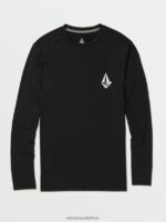 Z0ZR08650 Black Men Taunt Long Sleeve Shirt Volcom Clothing