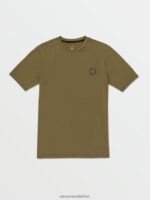 Z0ZR08652 Military Men Faulter Short Sleeve Shirt Volcom Clothing - Image 3