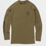 Z0ZR08653 Military Men Lido Solid Long Sleeve Shirt Volcom Clothing