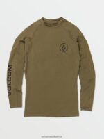 Z0ZR08653 Military Men Lido Solid Long Sleeve Shirt Volcom Clothing