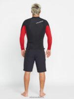 Z0ZR08654 Black Men Surf Vitals Jack Robinson 2MM UPF 50 Wetsuit Jacket Volcom Clothing - Image 3