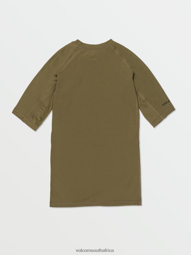 Z0ZR08658 Military Men Lido Solid Short Sleeve Shirt Volcom Clothing - Image 2