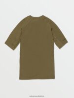 Z0ZR08658 Military Men Lido Solid Short Sleeve Shirt Volcom Clothing - Image 3