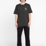 Z0ZR0865 Vintage Black Men Originator Short Sleeve Tee Volcom Clothing