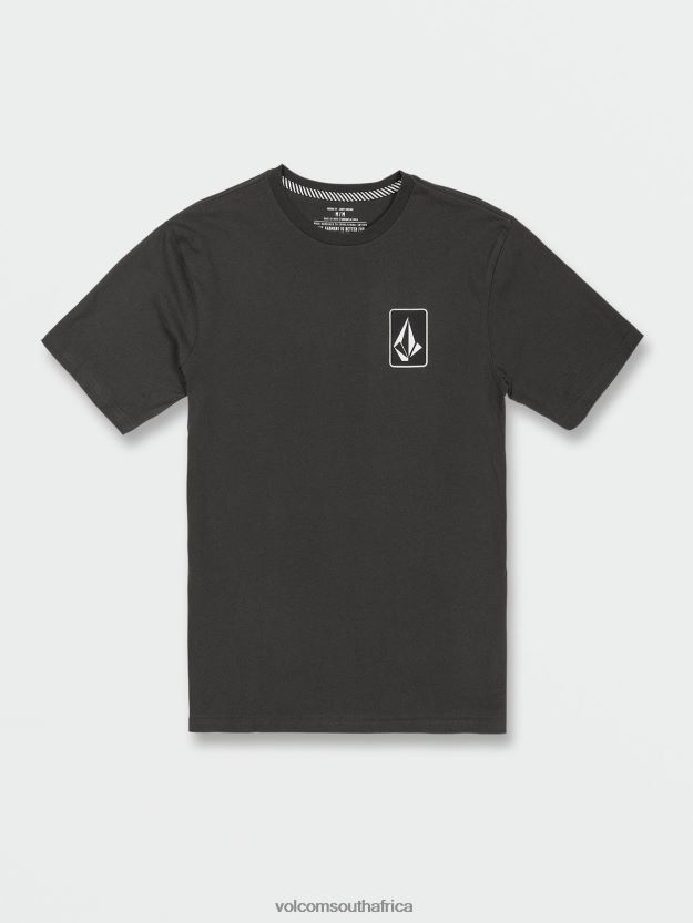 Z0ZR0865 Vintage Black Men Originator Short Sleeve Tee Volcom Clothing - Image 7