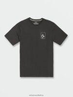 Z0ZR0865 Vintage Black Men Originator Short Sleeve Tee Volcom Clothing - Image 8