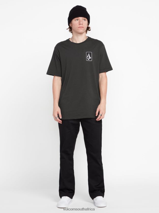 Z0ZR0865 Vintage Black Men Originator Short Sleeve Tee Volcom Clothing - Image 1