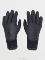 Z0ZR08662 Black Men 3mm 5 Finger Gloves Volcom Surf - Image 8