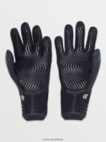 Z0ZR08662 Black Men 3mm 5 Finger Gloves Volcom Surf - Image 10