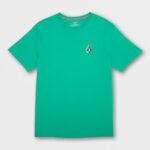 Z0ZR0867 Jungle Green Men Iconic Stone Short Sleeve Tee Volcom Clothing