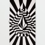 Z0ZR08690 Black White Men Stone Ray Towel Volcom Surf