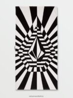 Z0ZR08690 Black White Men Stone Ray Towel Volcom Surf