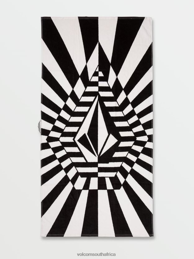 z0zr08690_black_white_men_stone_ray_towel_volcom_surf.jpg Z0ZR08690 Black White Men Stone Ray Towel Volcom Surf - Image 1