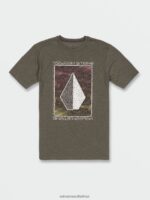 Z0ZR0869 Martini Olive Men Concourse Short Sleeve Tee Volcom Clothing