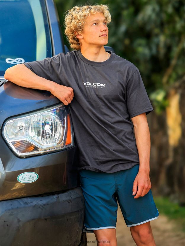 z0zr086_charcoal_men_neweuro_short_sleeve_tee_volcom_clothing.jpg Z0ZR086 Charcoal Men Neweuro Short Sleeve Tee Volcom Clothing - Image 1
