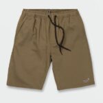 Z0ZR08744 Winter Moss Unisex Outer Spaced Elastic Waist Shorts Volcom Outdoor