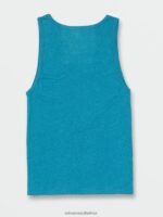 Z0ZR08745 Ocean Teal Heather Unisex Solid Heather Tank Volcom Outdoor - Image 2