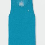 Z0ZR08745 Ocean Teal Heather Unisex Solid Heather Tank Volcom Outdoor