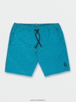 Z0ZR08746 Ocean Teal Unisex Understoned Hybrid Shorts Volcom Outdoor