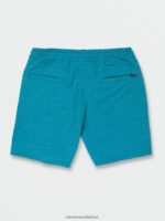 Z0ZR08746 Ocean Teal Unisex Understoned Hybrid Shorts Volcom Outdoor - Image 3