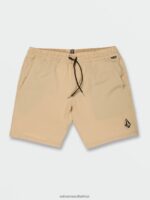 Z0ZR08747 Almond Unisex Understoned Hybrid Shorts Volcom Outdoor