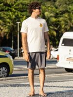 Z0ZR08749 Off White Unisex Reapin Short Sleeve Tee Volcom Outdoor - Image 3