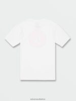 Z0ZR0874 White Combo Men Circle Stone Short Sleeve Tee Volcom Clothing - Image 2
