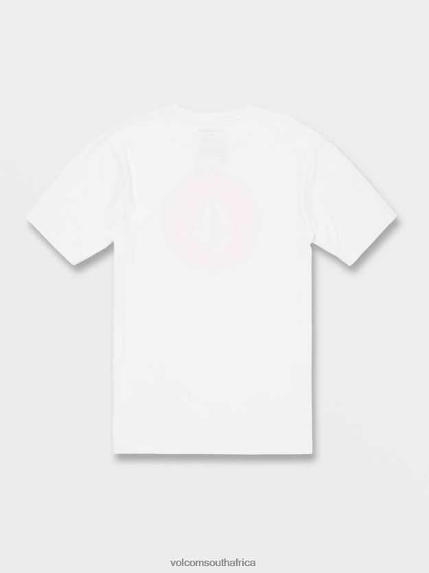 Z0ZR0874 White Combo Men Circle Stone Short Sleeve Tee Volcom Clothing - Image 3