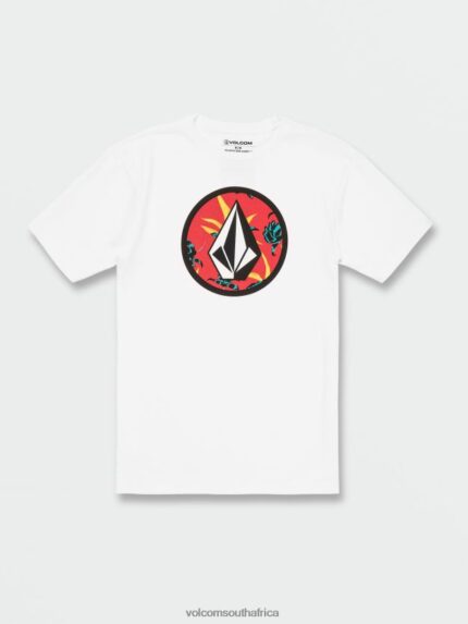 Z0ZR0874 White Combo Men Circle Stone Short Sleeve Tee Volcom Clothing