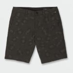 Z0ZR08750 Rinsed Black Unisex Mix Frickin Cross Shred Shorts Volcom Outdoor